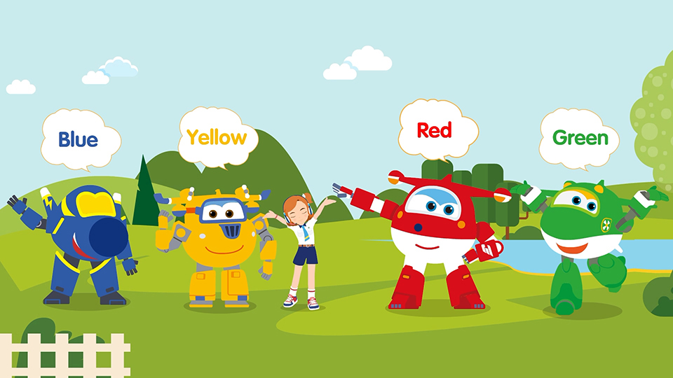 超級(jí)飛俠 學(xué)英語(yǔ)認(rèn)識(shí)顏色